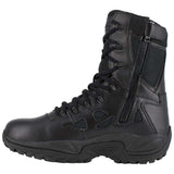 Reebok Rapid Response 8 inch Waterproof Black Side Zip Tactical Boots - RB8877