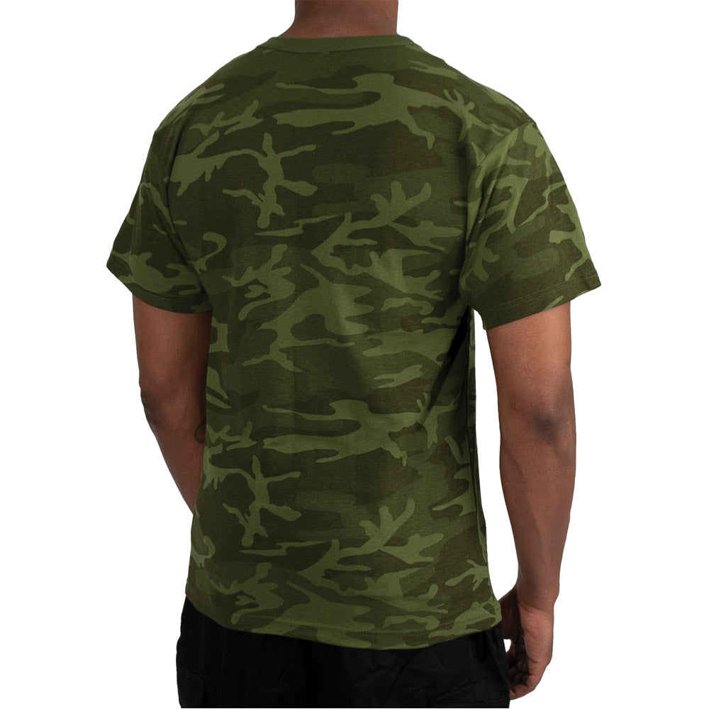 Green Jungle Camouflage Military T-Shirt