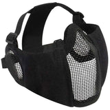 Steel Mesh Half Airsoft Face Mask with Ear Guard