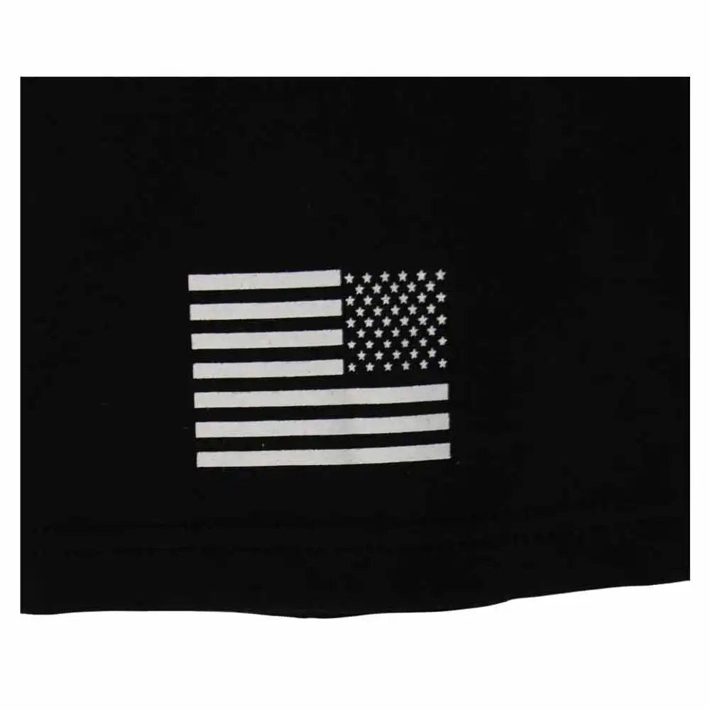 Double Sided Security T-Shirt with US Flag on Sleeve