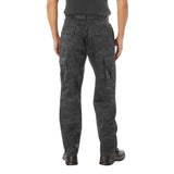 Midnight Black Camo Tactical BDU Cargo Pants