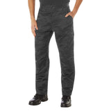 Midnight Black Camo Tactical BDU Cargo Pants