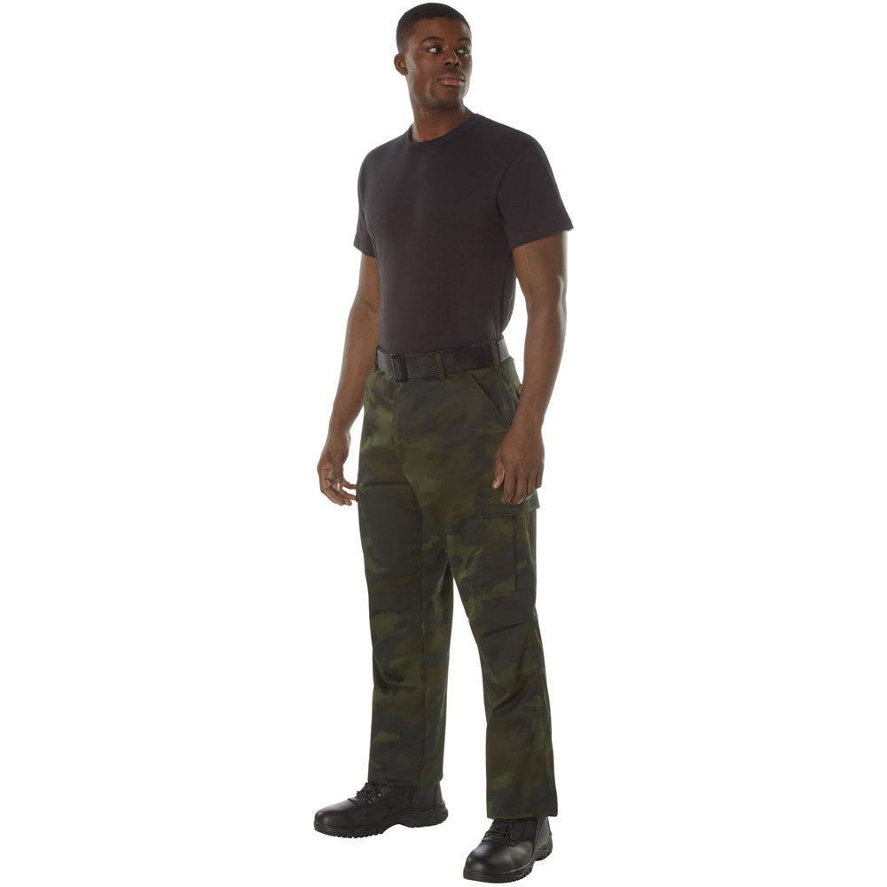 Midnight Woodland Camo Tactical BDU Pants