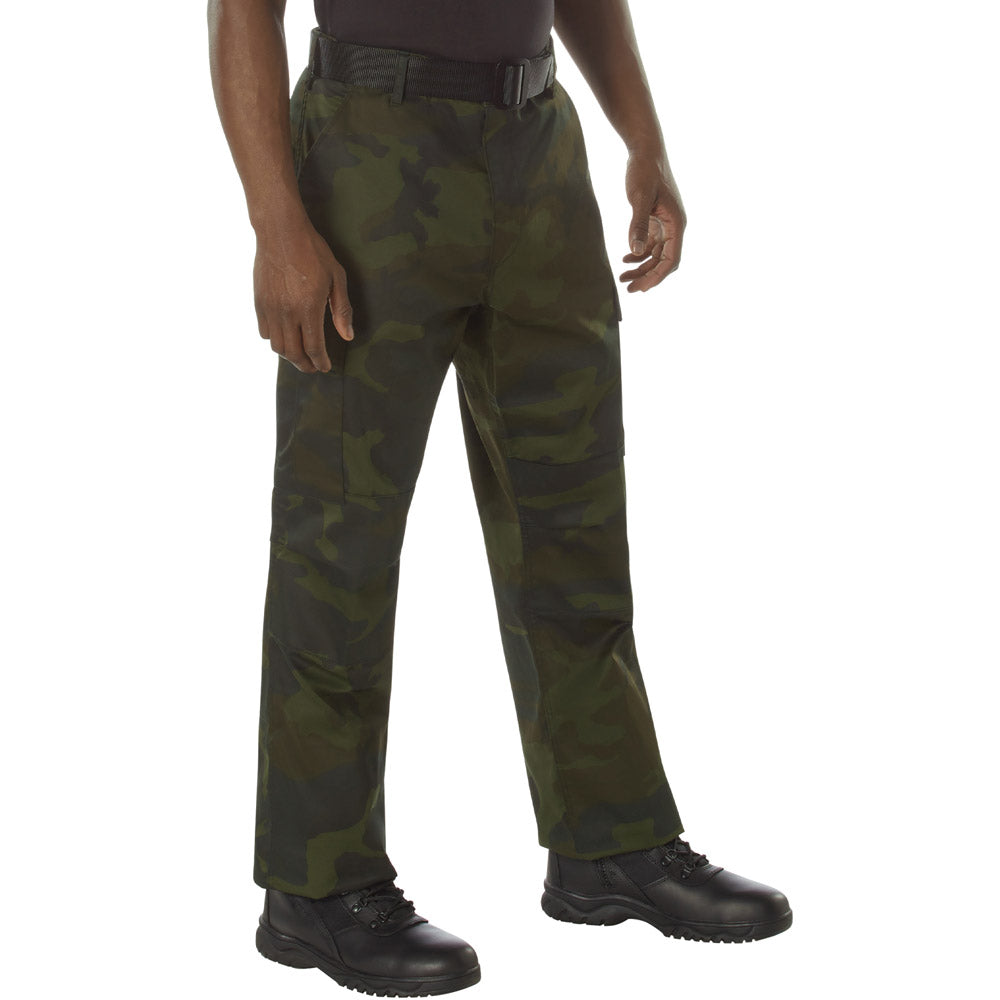Midnight Woodland Camo Tactical BDU Cargo Pants