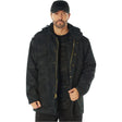 Midnight Black Camo M-65 Field Jacket with Liner