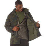 Midnight Woodland Camo M-65 Field Jacket with Liner