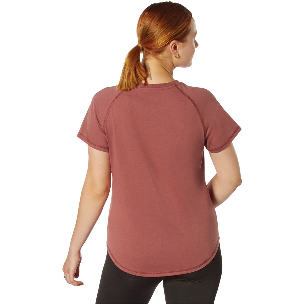 Rothco Womens Essential Raglan Short Sleeve T-Shirt