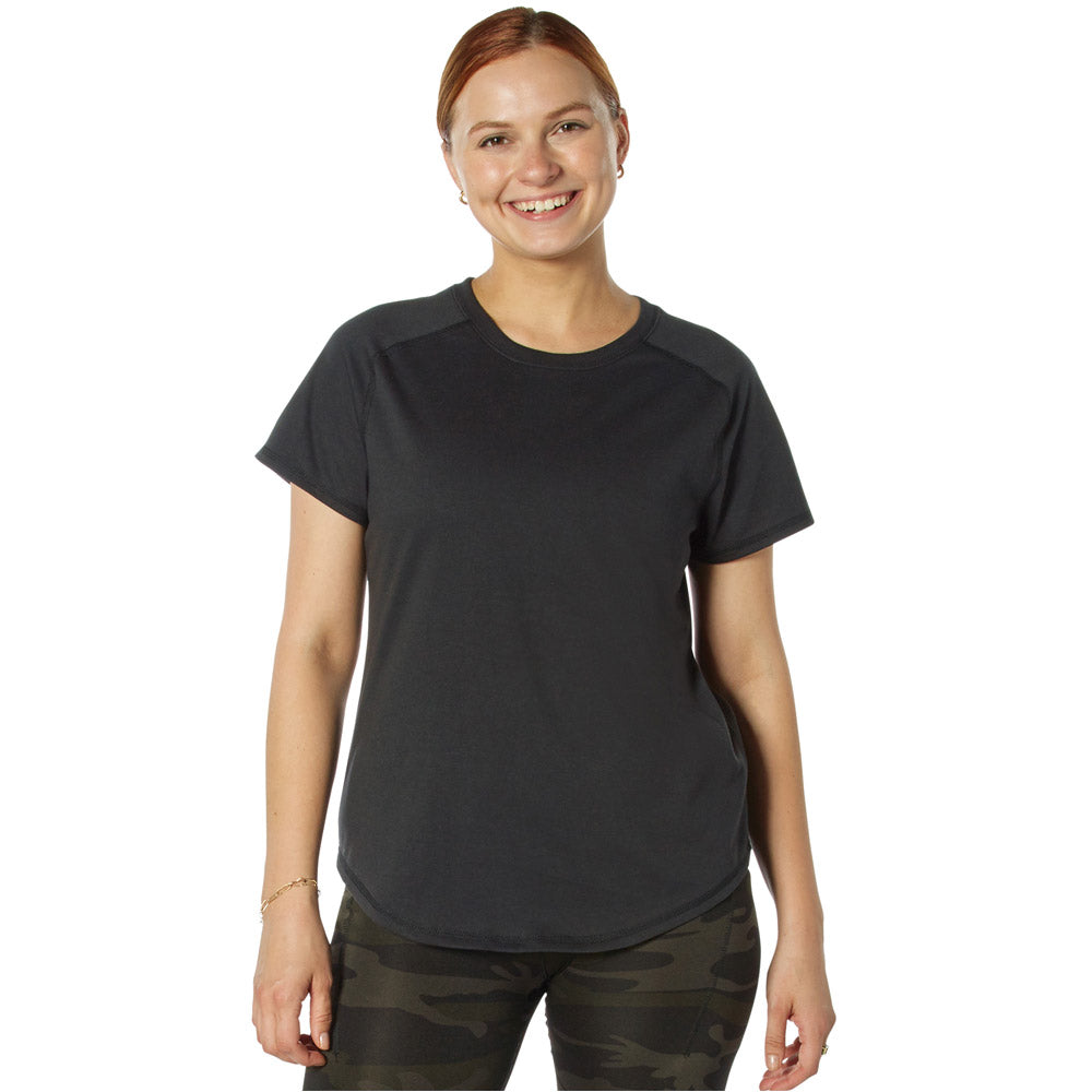 Rothco Womens Essential Raglan Short Sleeve T-Shirt