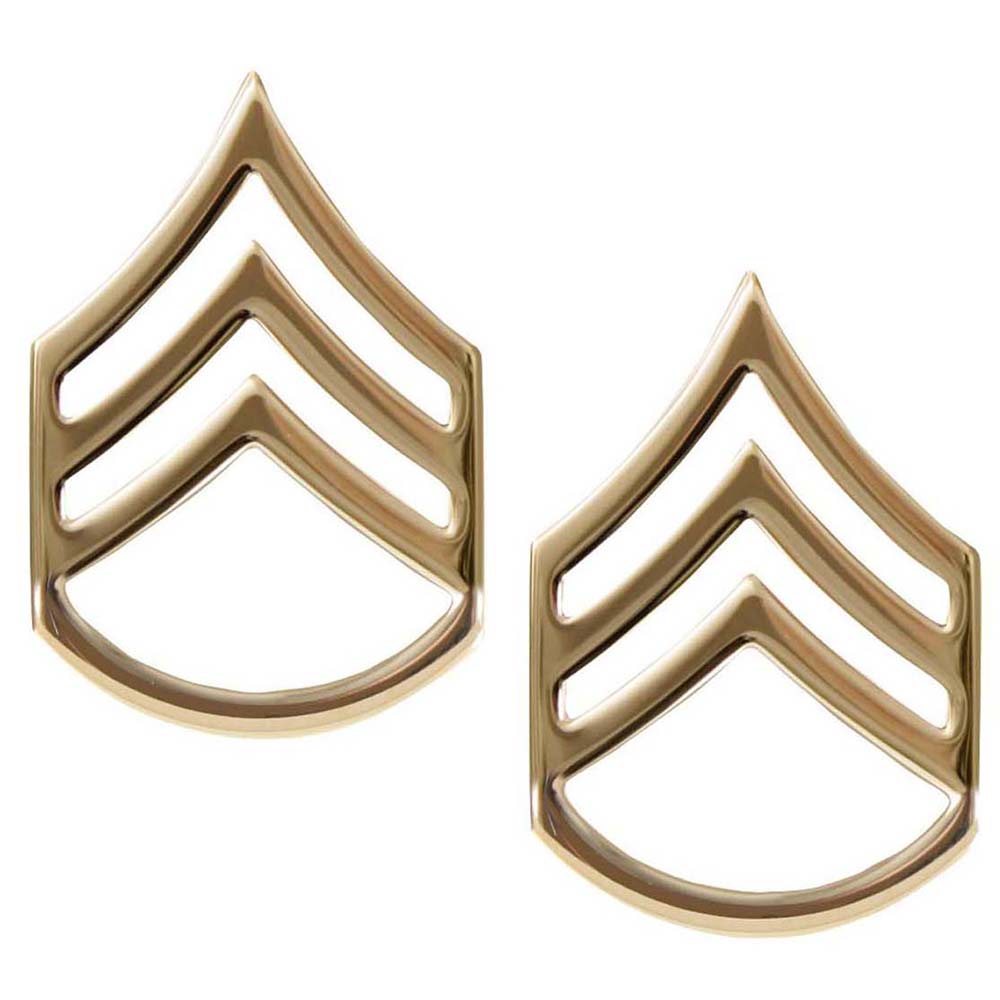 No-Shine Rank Staff Sergeant E-6 Army Insignia