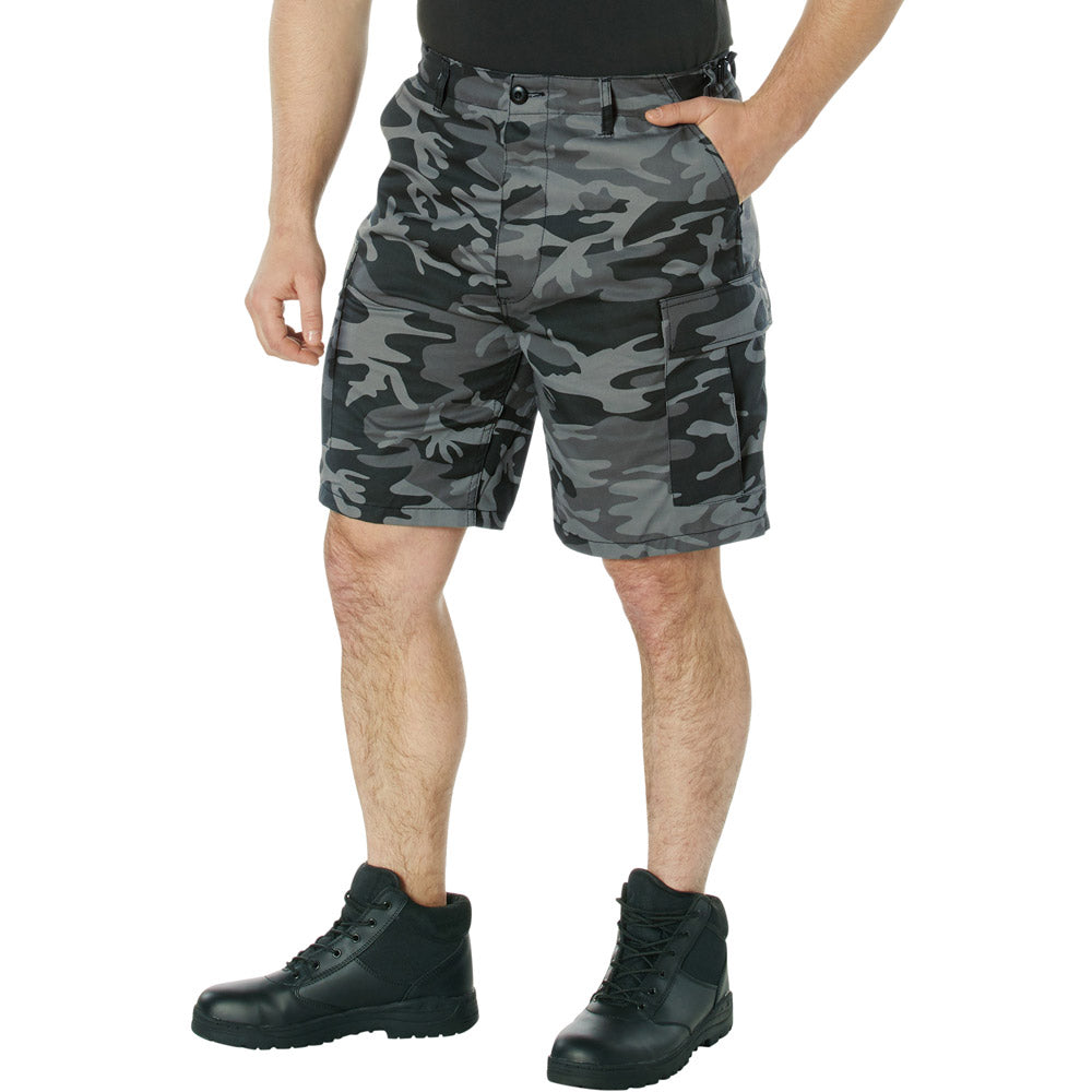 Men's Black Camouflage BDU Shorts