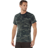 Black Camouflage Crew Neck T-Shirt