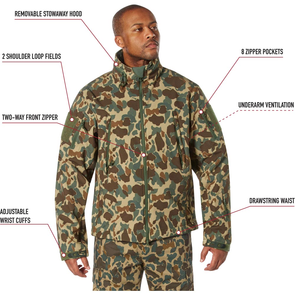 Rothco X Bear Archery Fred Bear Camo Special Ops Soft Shell Jacket