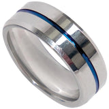 Thin Blue Line Police 8mm Tungsten Ring