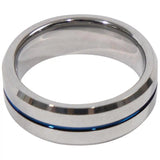 Thin Blue Line Police 8mm Tungsten Ring