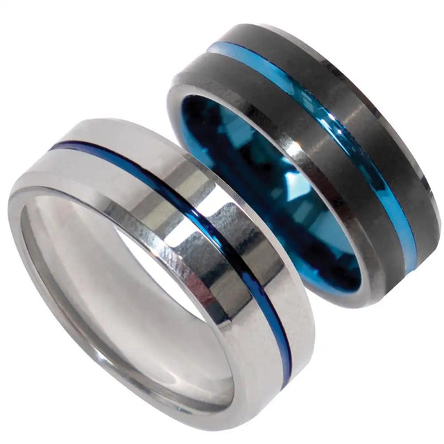 Thin Blue Line Police 8mm Tungsten Ring