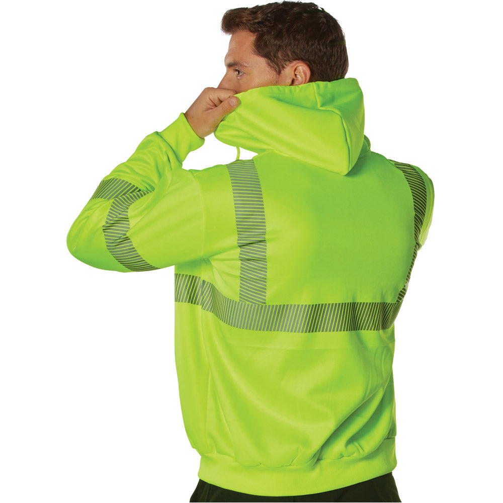 Rothco Hi-Vis Green Men's Performance Zip Hoodie