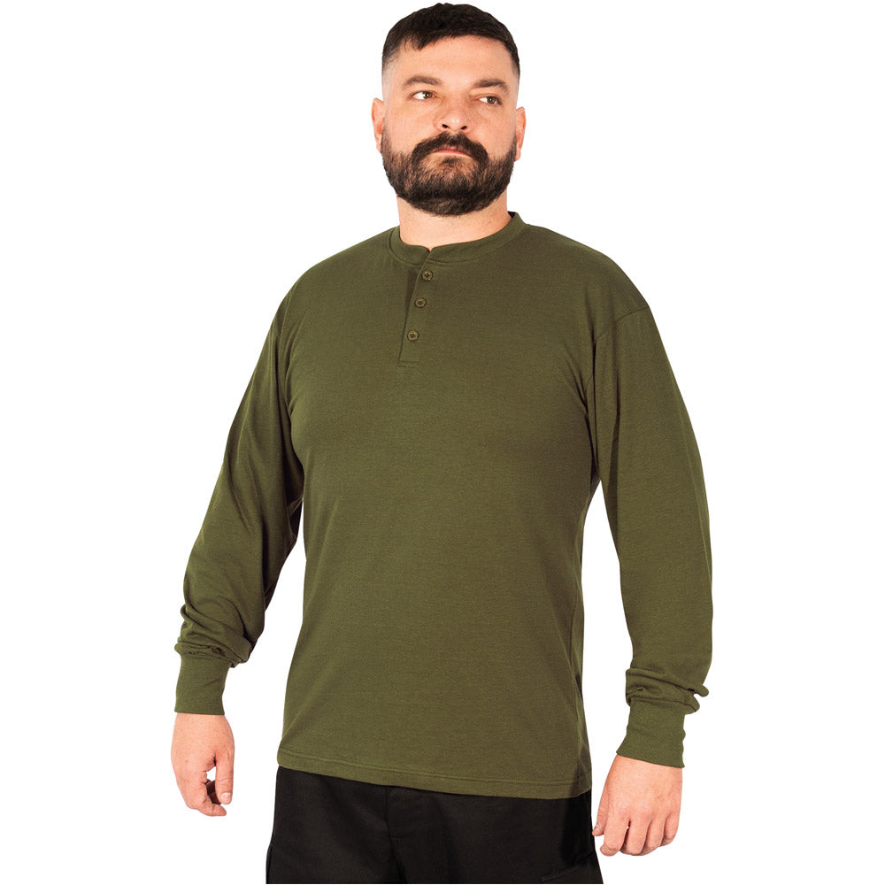 Rothco Long Sleeve Henley Shirt