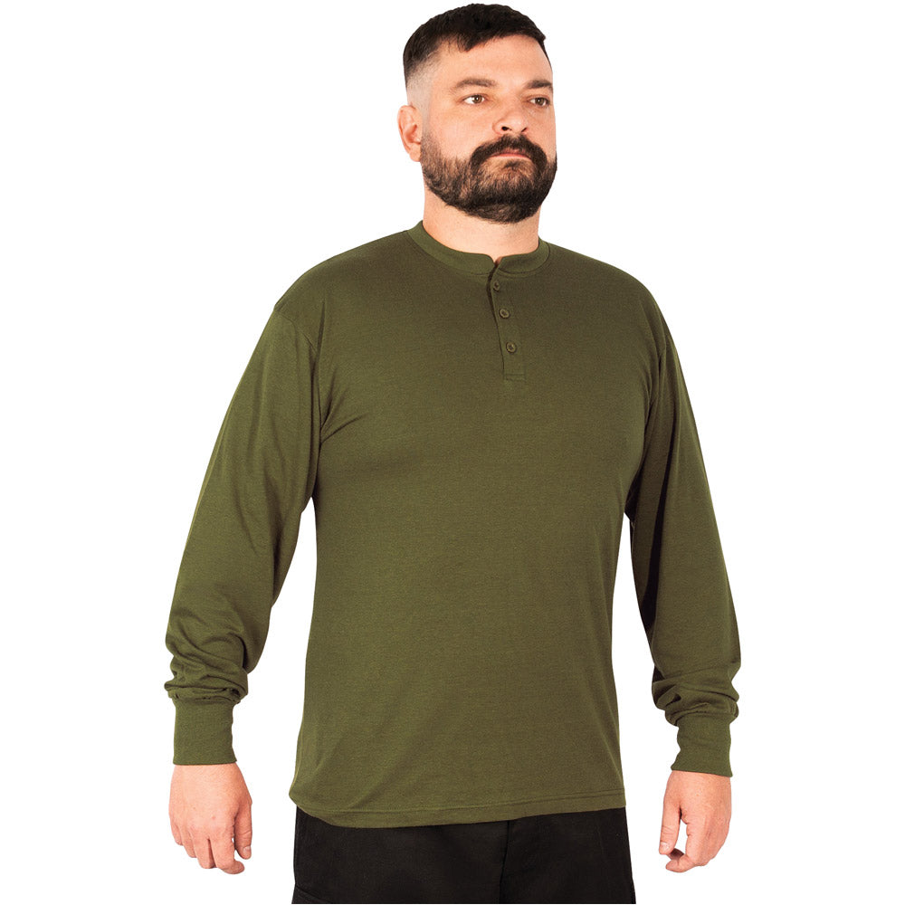 Rothco Long Sleeve Henley Shirt