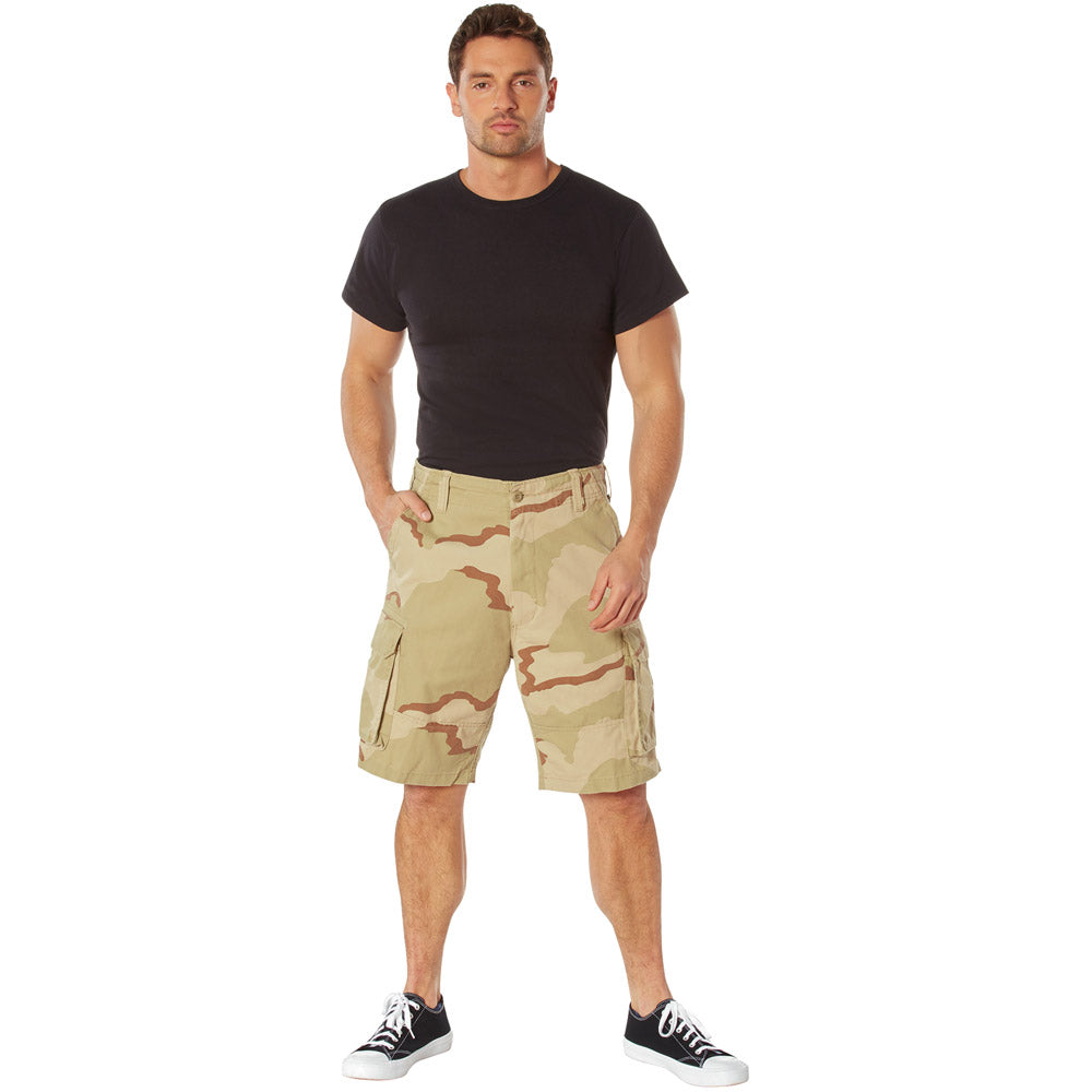 Vintage Tri-Color Desert Camo Cargo Shorts