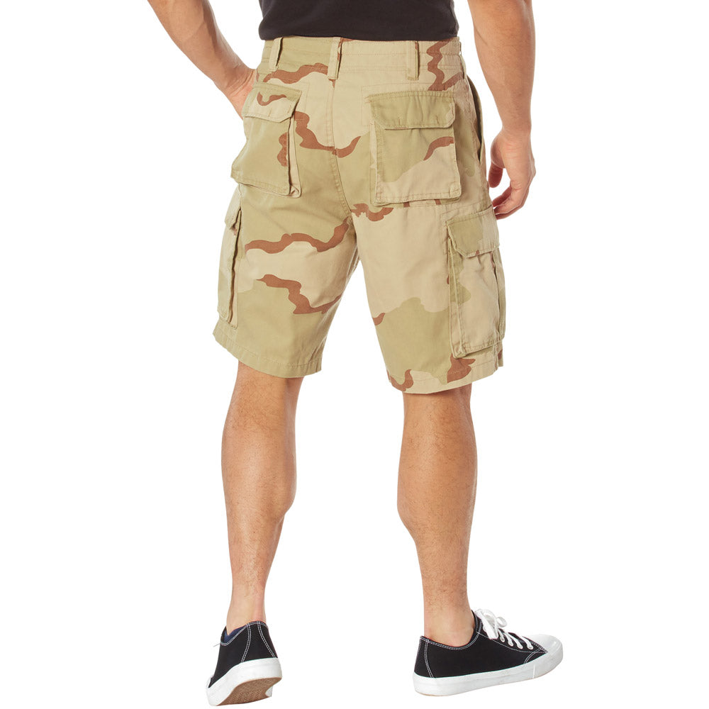 Vintage Tri-Color Desert Camo Cargo Shorts