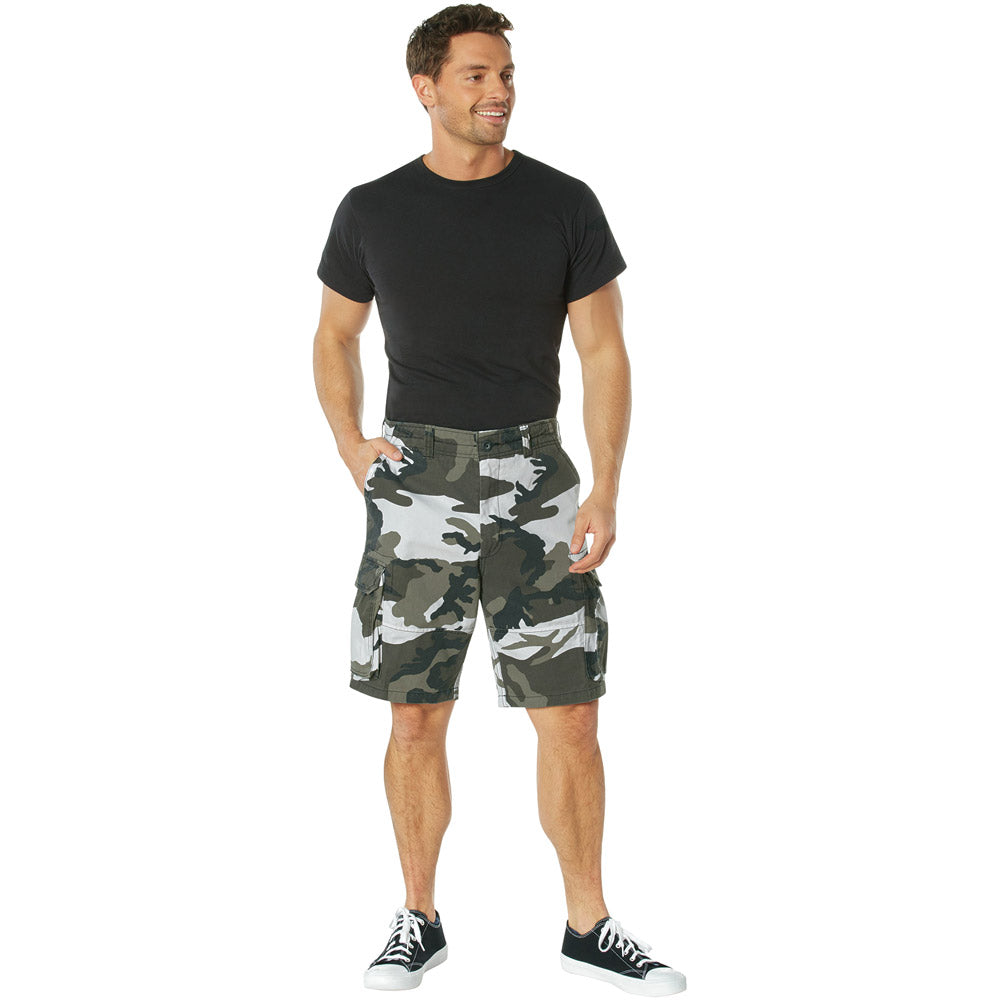 Vintage City Camouflage Cargo Shorts