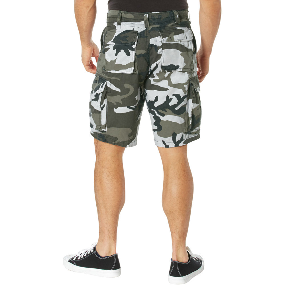 パンツ Marbles VINTAGE CAMOUFLAGE CARGO SHORTS Vintage Military Camo Cargo Shorts: Frayed Army Combat