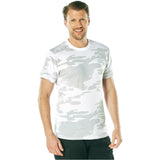 White Camouflage Men's Military Tee Shirt