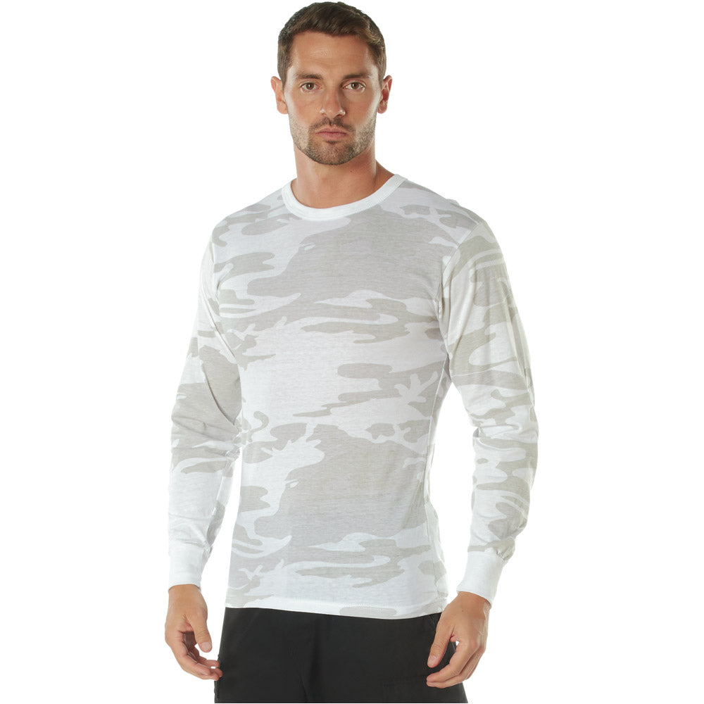 White Camo Long Sleeve T-Shirt