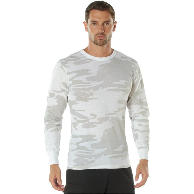 White Camo Long Sleeve T-Shirt