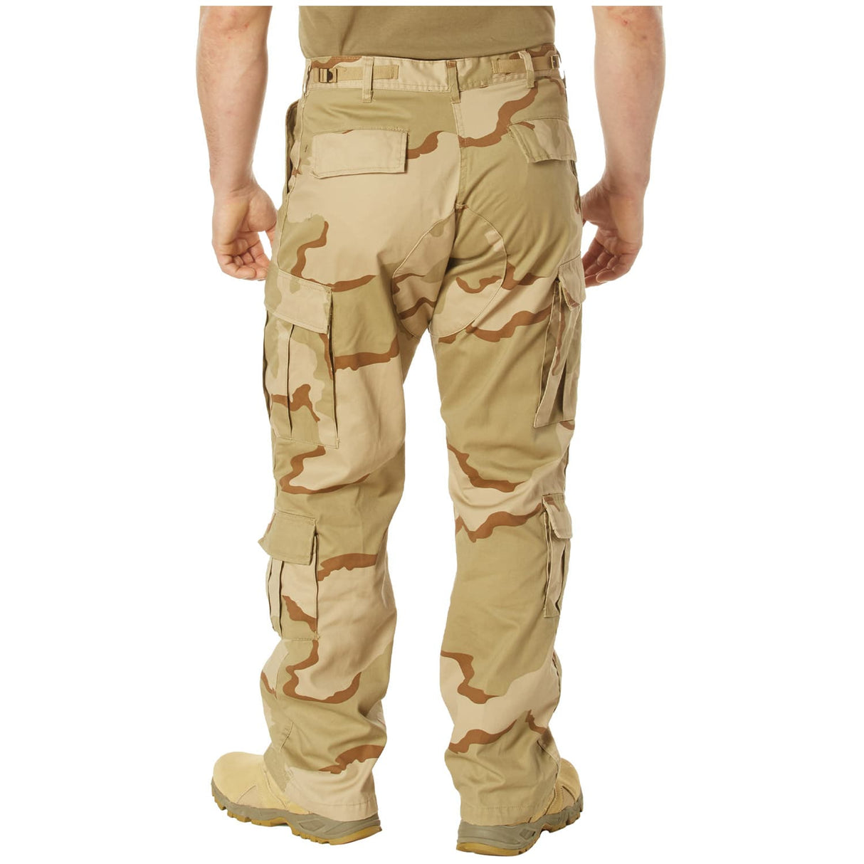 Vintage Tri-Color Desert Camo Paratrooper Cargo Pants