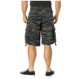 Vintage Tiger Stripe Camouflage Military Utility Cargo Shorts