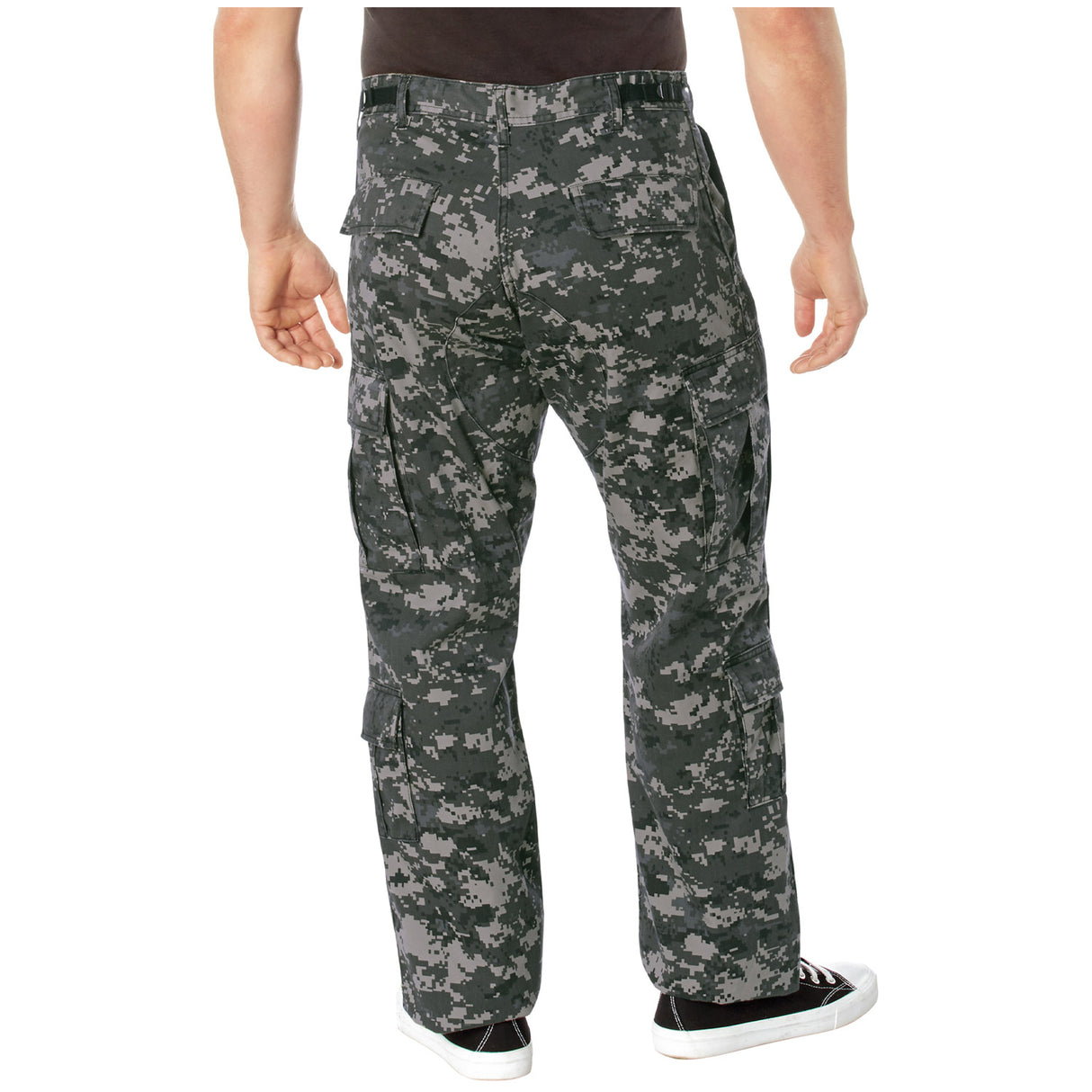 Subdued Urban Digital Vintage Paratrooper Cargo Pants