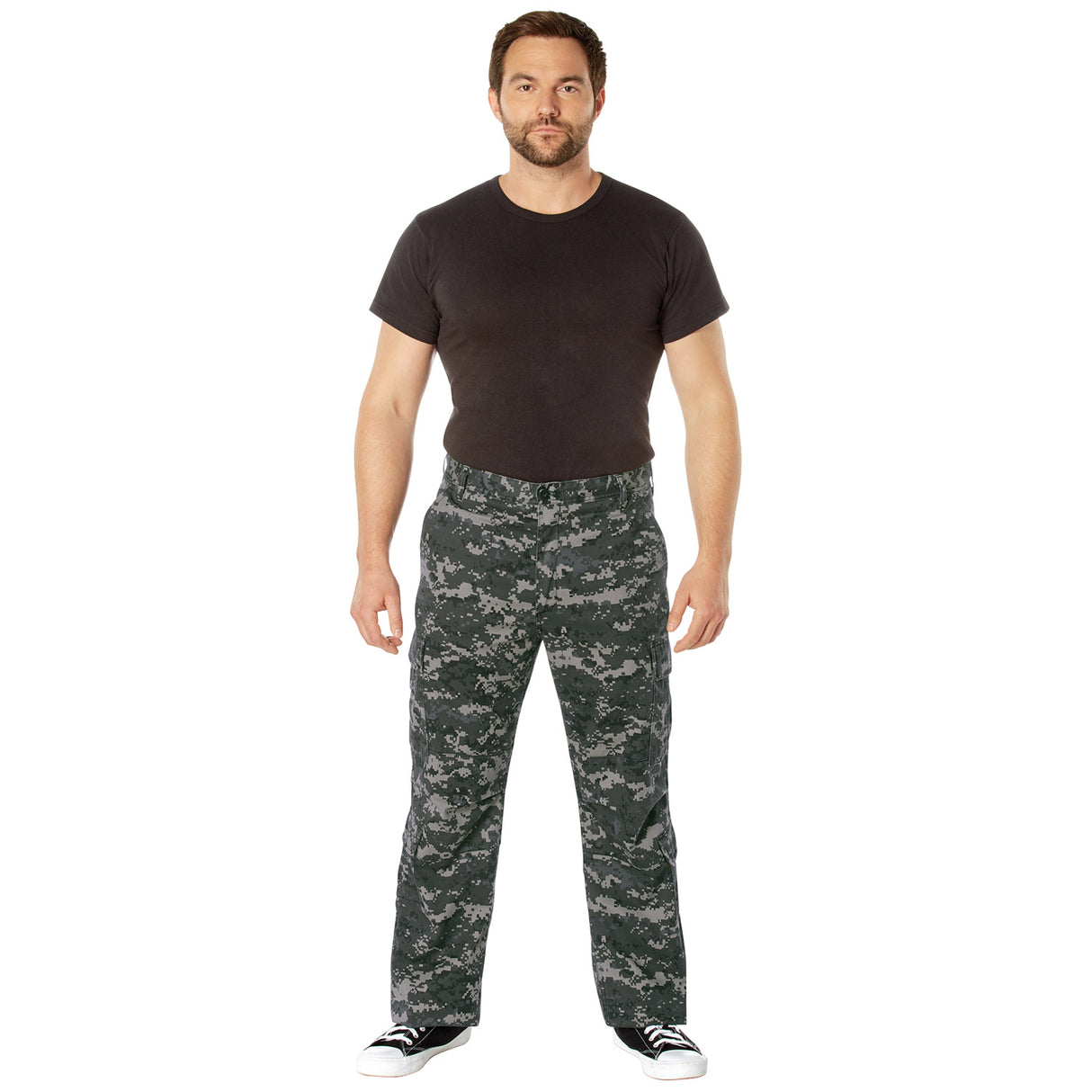 Subdued Urban Digital Vintage Paratrooper Cargo Pants