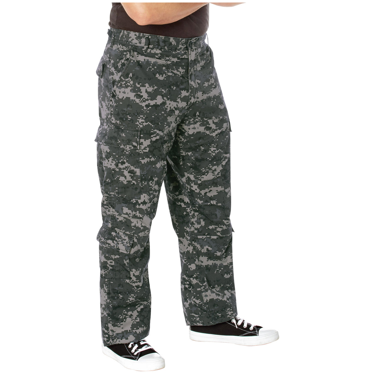 Subdued Urban Digital Vintage Paratrooper Cargo Pants