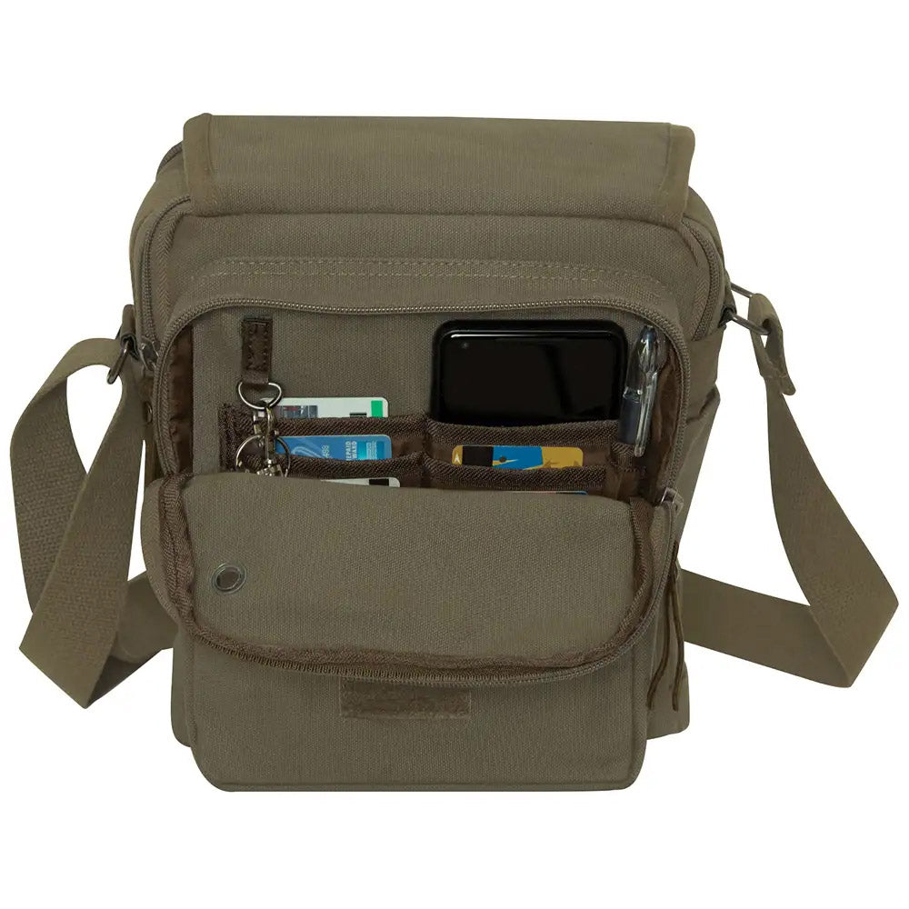 Everyday 11-inch Military Canvas Shoulder Bag