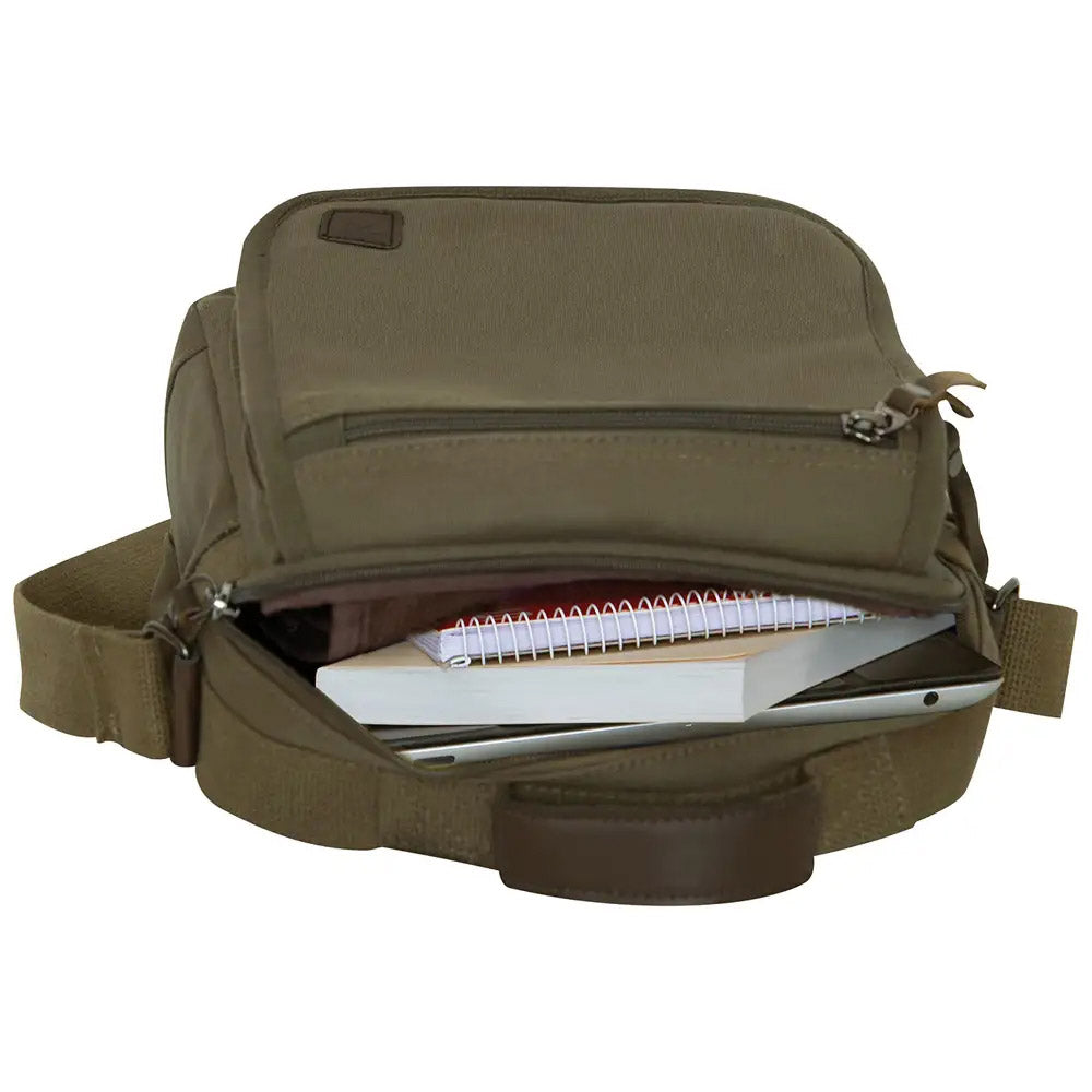 Everyday 11-inch Military Canvas Shoulder Bag