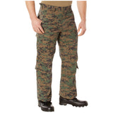 Vintage Woodland Digital Camo Paratrooper Cargo Pants