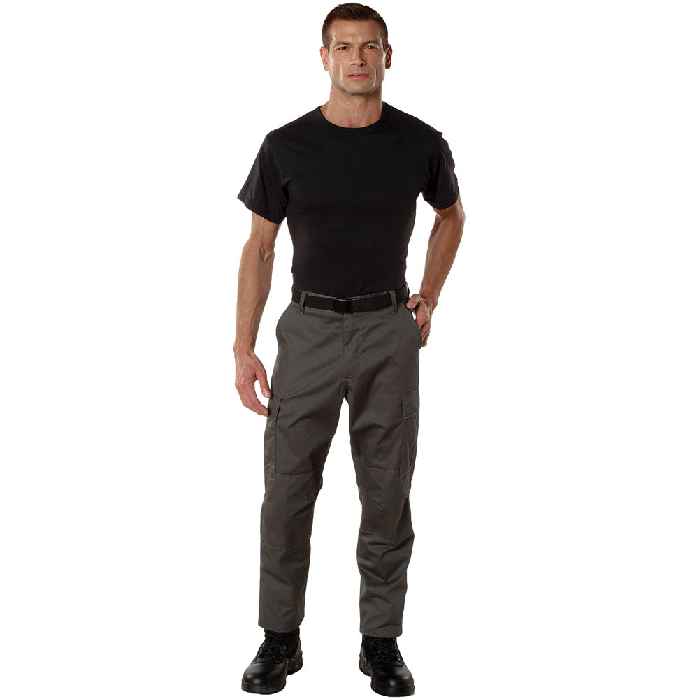 Charcoal Gray Basic BDU Military Cargo Pants