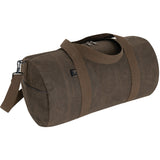 19-Inch Vintage Round Waxed Canvas Duffle Bag