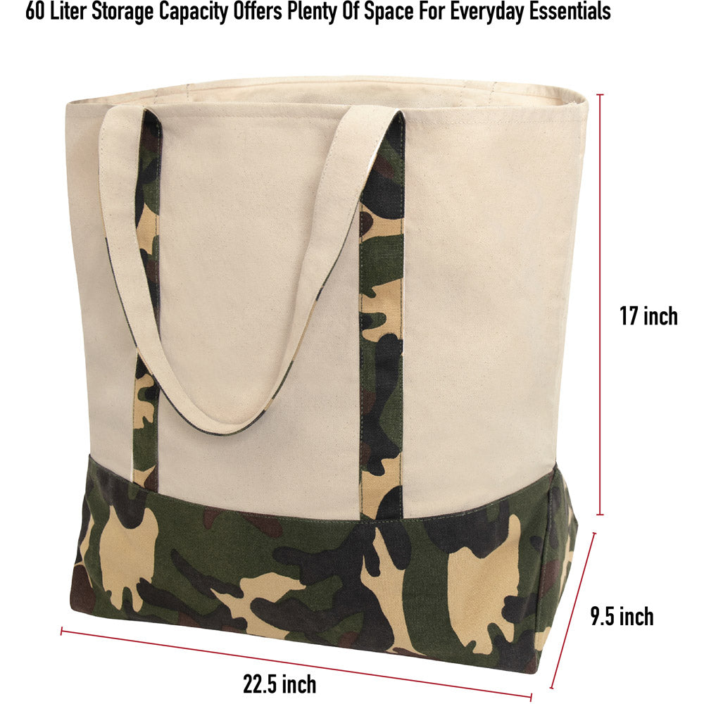 Rothco Large Camo Accent Canvas Tote Bag