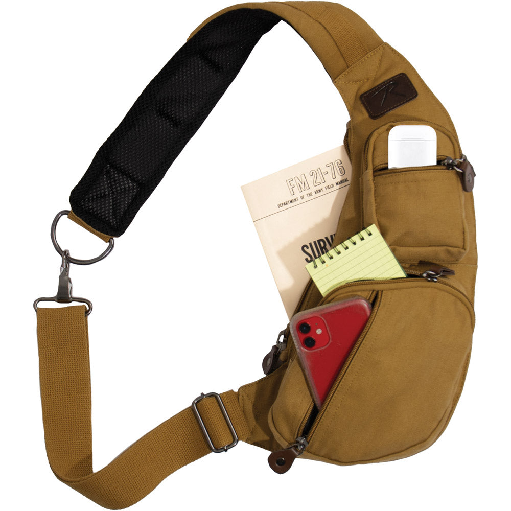 Rothco Canvas Crossbody Sling Bag