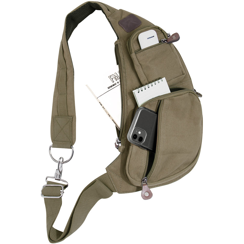 Rothco Canvas Crossbody Sling Bag