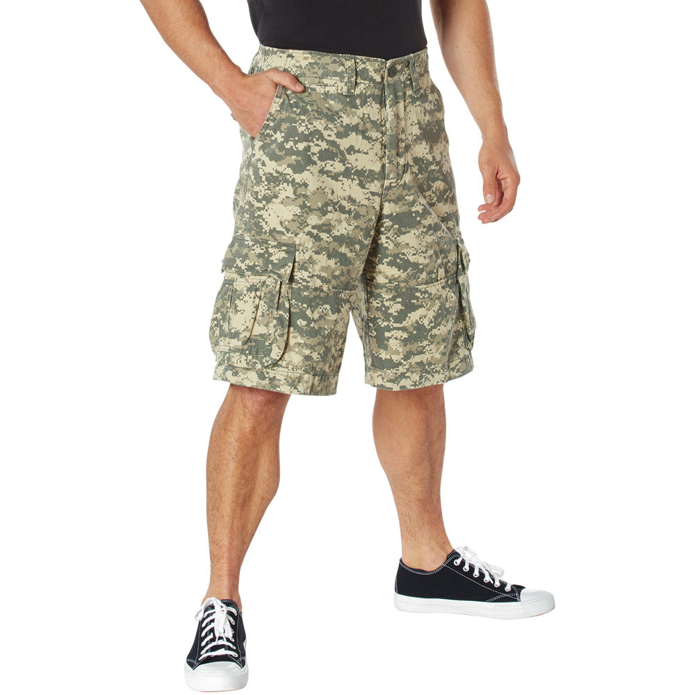 Vintage ACU Digital Camo Infantry Cargo Shorts