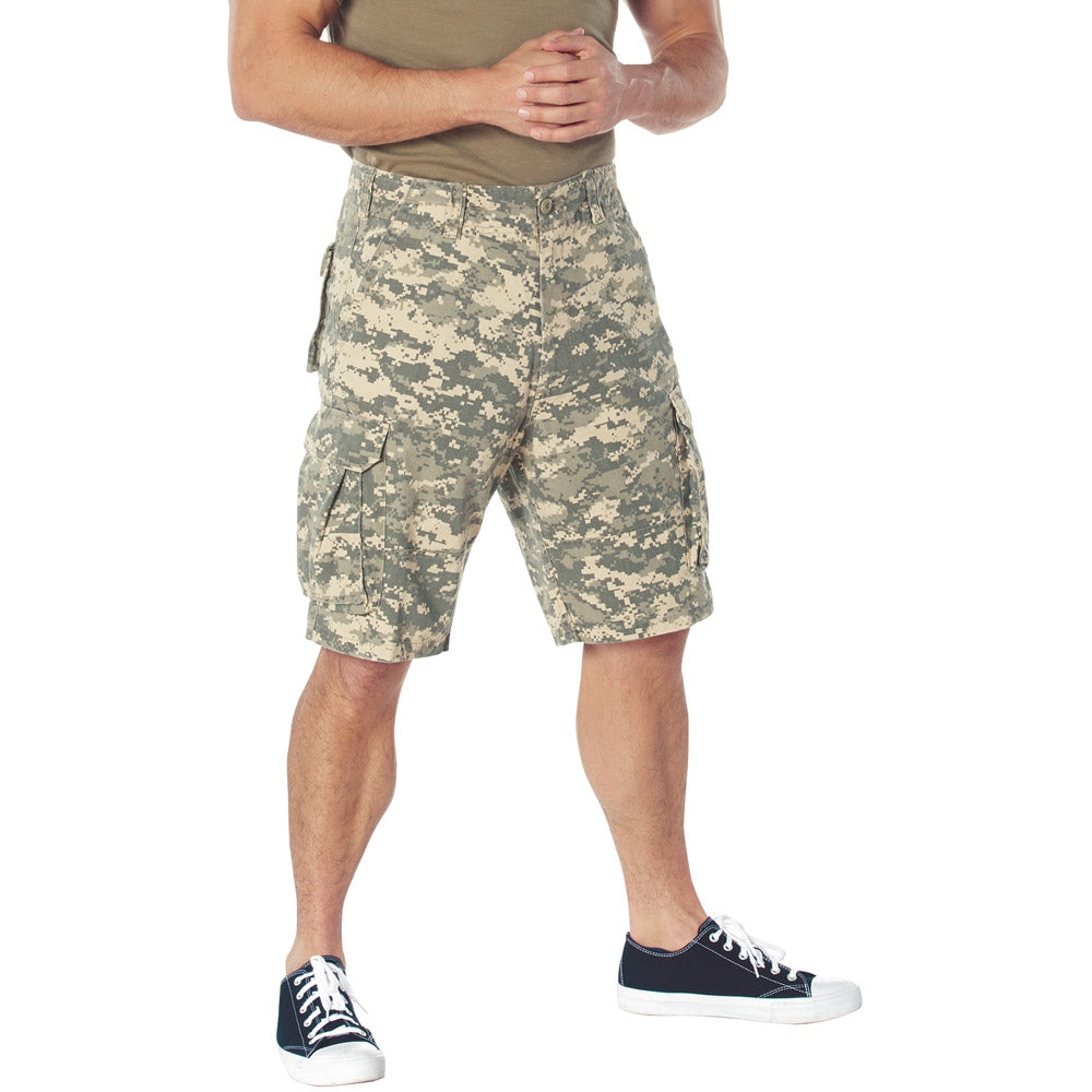 【KOOLOSET】Military Vintage Camo Bermuda Denim Kruze Combat Shorts Mens Cargo Shorts Army Camouflage Jeans