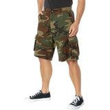 Woodland Camo Vintage Utility Cargo Shorts