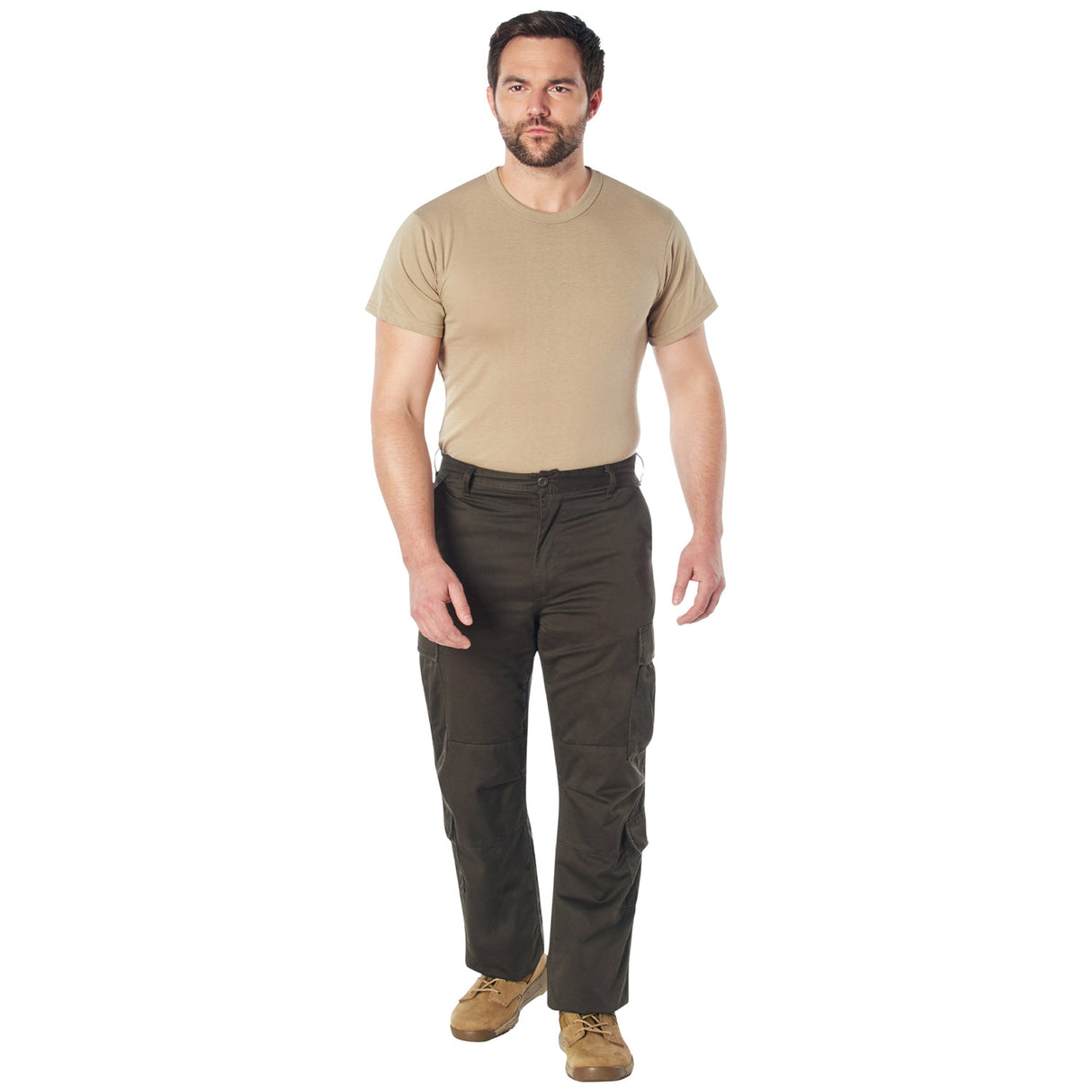 Brown Vintage Paratrooper Cargo Pants