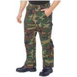 Vintage Woodland Camo Paratrooper Cargo Pants