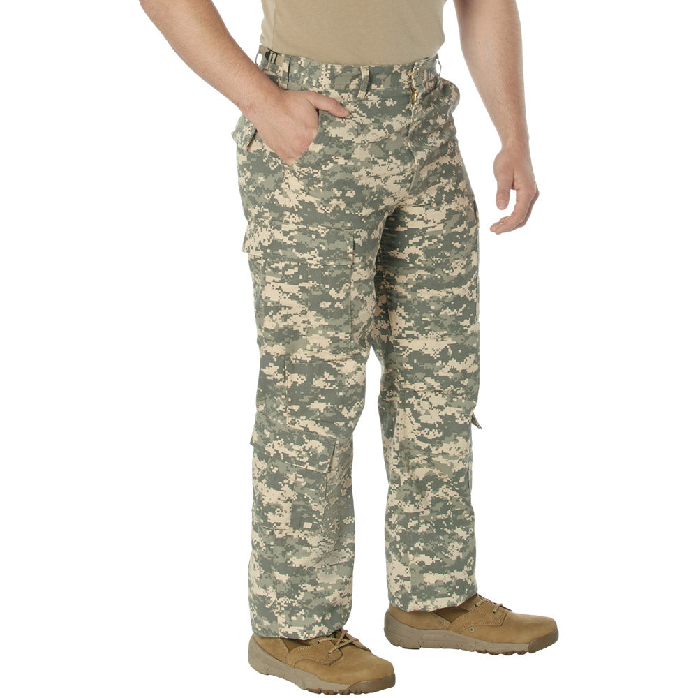 ACU Digital Camouflage Vintage Paratrooper Cargo Pants