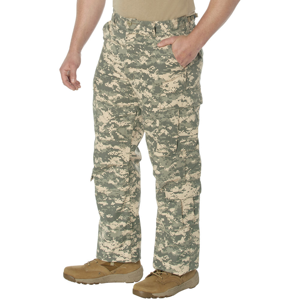 ACU Digital Camouflage Vintage Paratrooper Cargo Pants