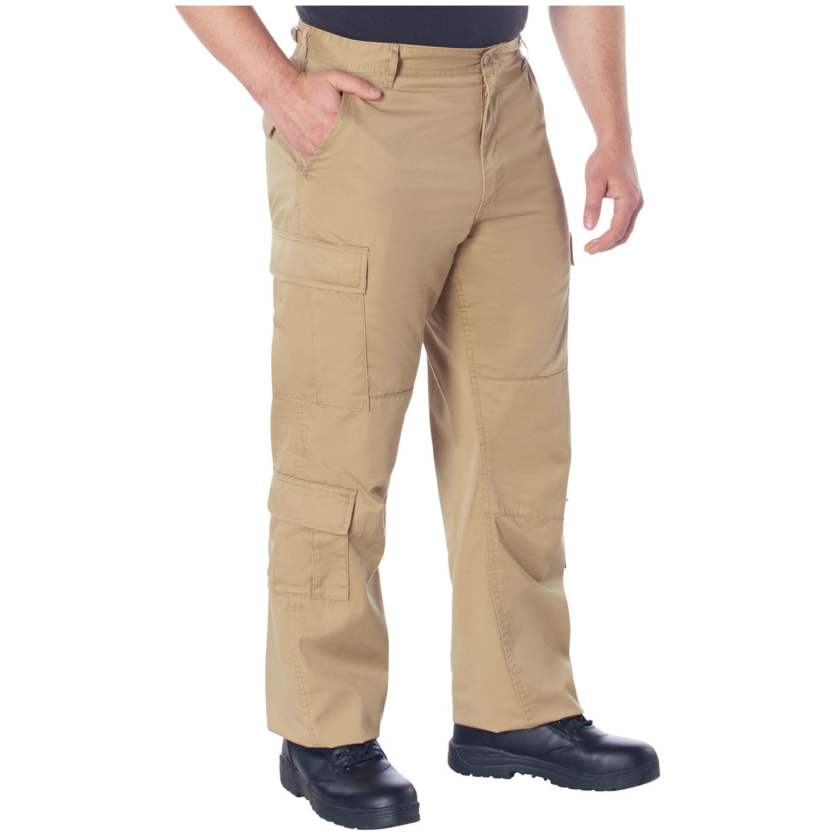 Vintage Khaki Paratrooper Cargo Pants